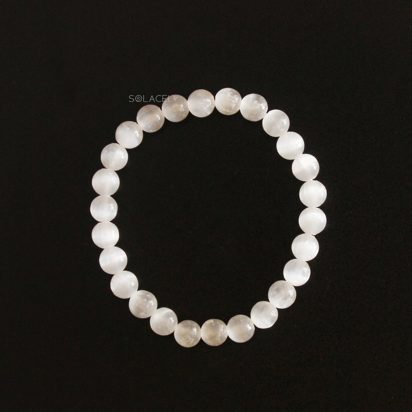 Selenite Bracelet - 6mm Beads