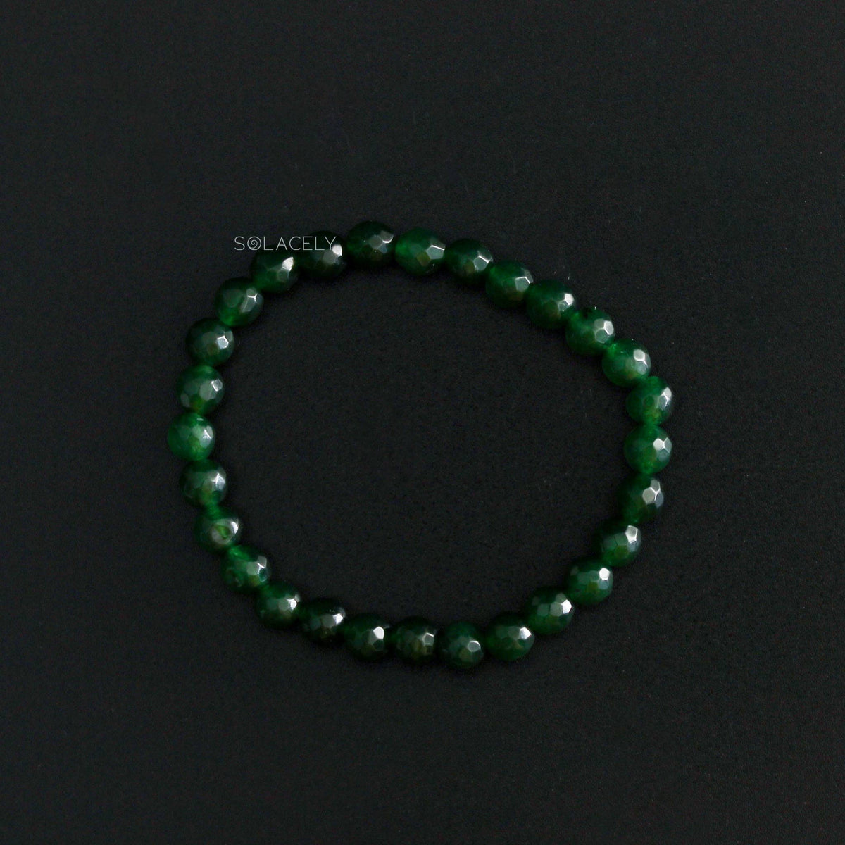 Faceted Green Jade Jewelry