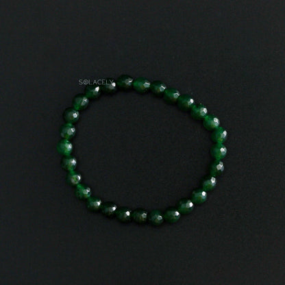Faceted Green Jade Jewelry
