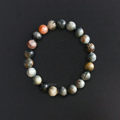 Grey Crystal Bead Bracelet