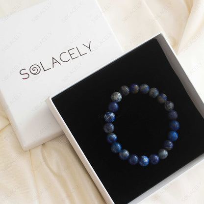 Natural Lapis Lazuli Beaded Bracelet