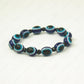 Oval Evil Eye and Black Tourmaline Bracelet