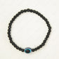 black tourmaline with evil eye charm 