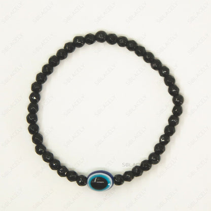 black tourmaline with evil eye charm 
