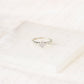 Faceted Moonstone Sterling Silver Ring