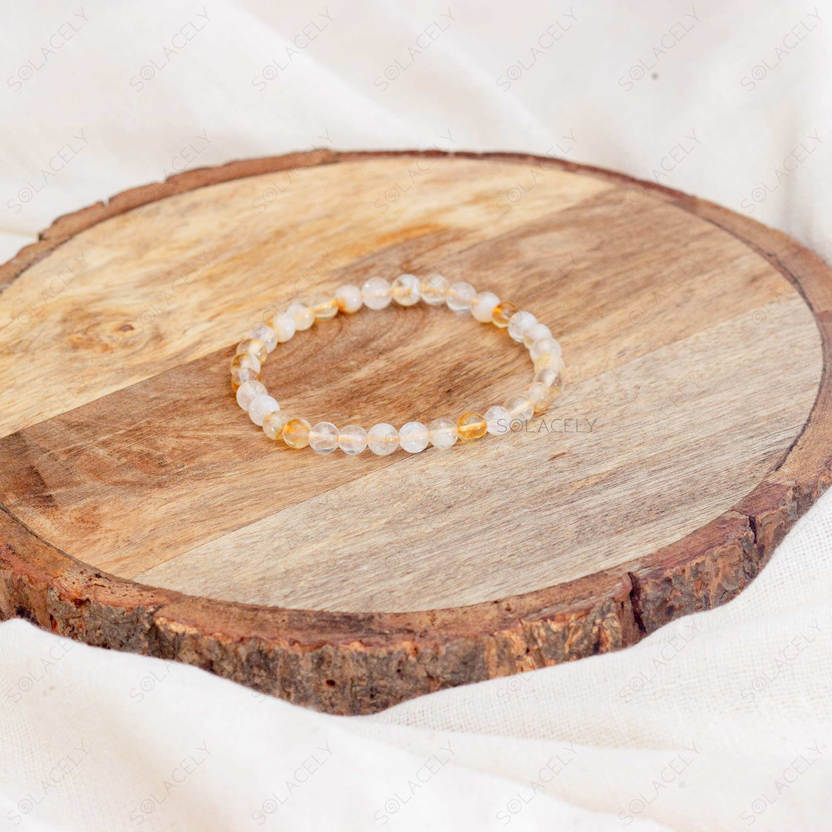 Citrine Beaded Bracelet
