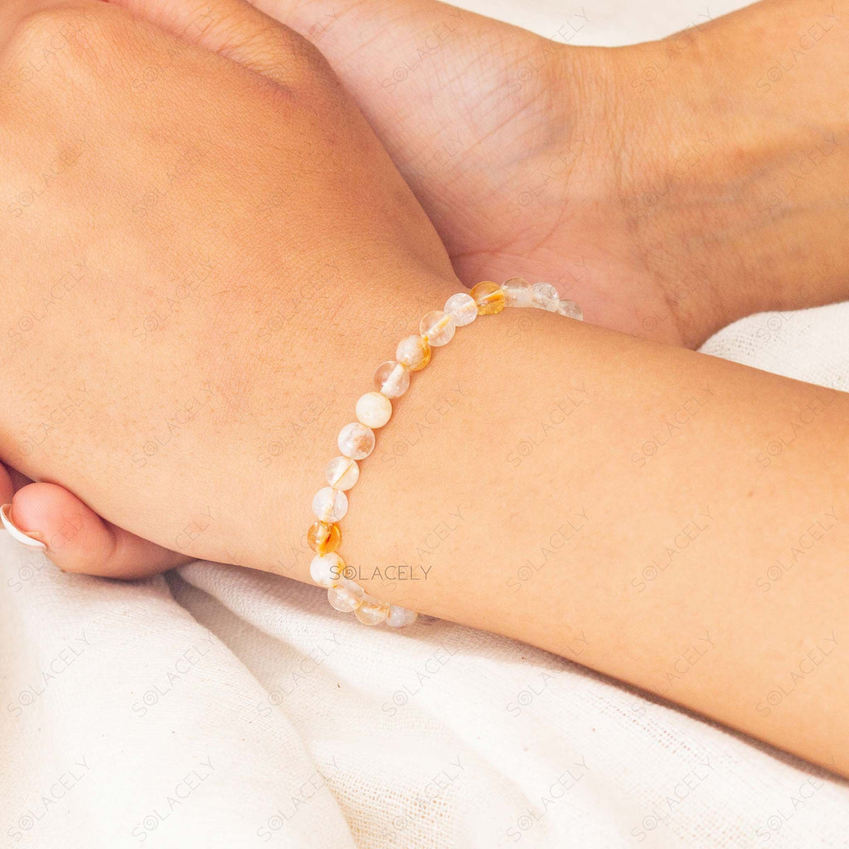 Citrine Beaded Bracelet
