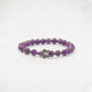 Amethyst Bracelet With Silver Butterfly