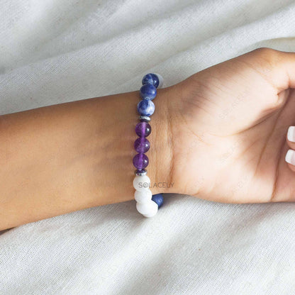 Third Eye Chakra Crystal Bracelet