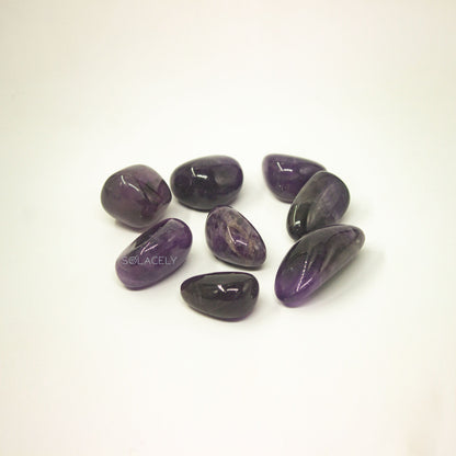 Amethyst tumble stones pack