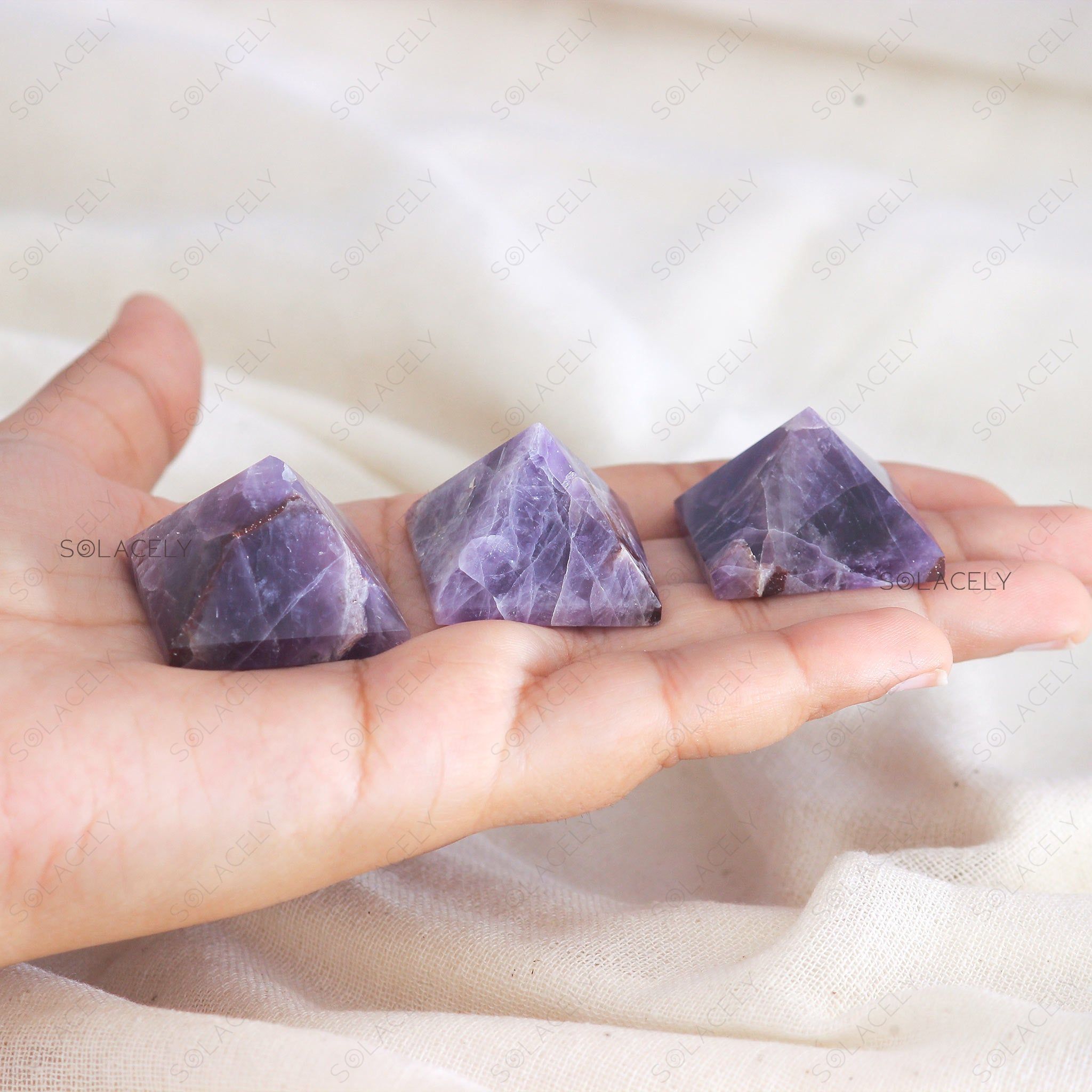 Mini Pyramids Mini Crystal Pyramids - Healing Energy Crystals – Solacely
