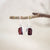 Raw Crystal Sterling Silver Drop Earrings
