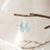 Dangle Drop Sterling Silver Faceted Crystal Earrings
