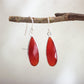 Dangle Drop Sterling Silver Faceted Crystal Earrings