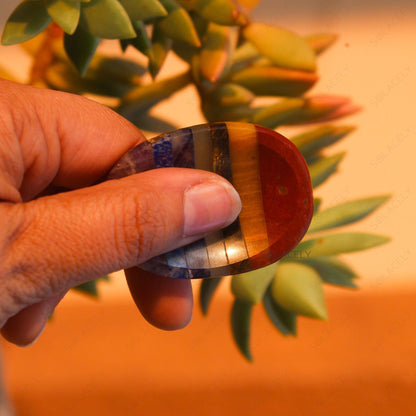 Seven Chakra Worry Stone