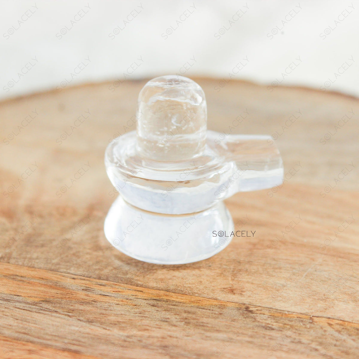 Clear Quartz Sphatik Shivling