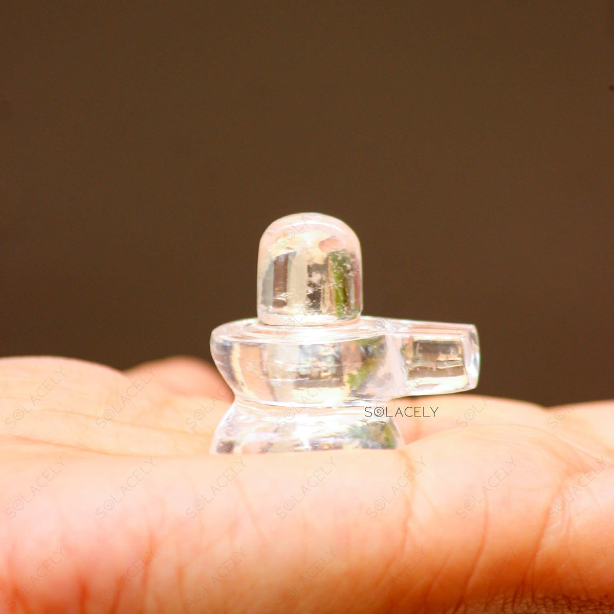 Clear Quartz Sphatik Shivling