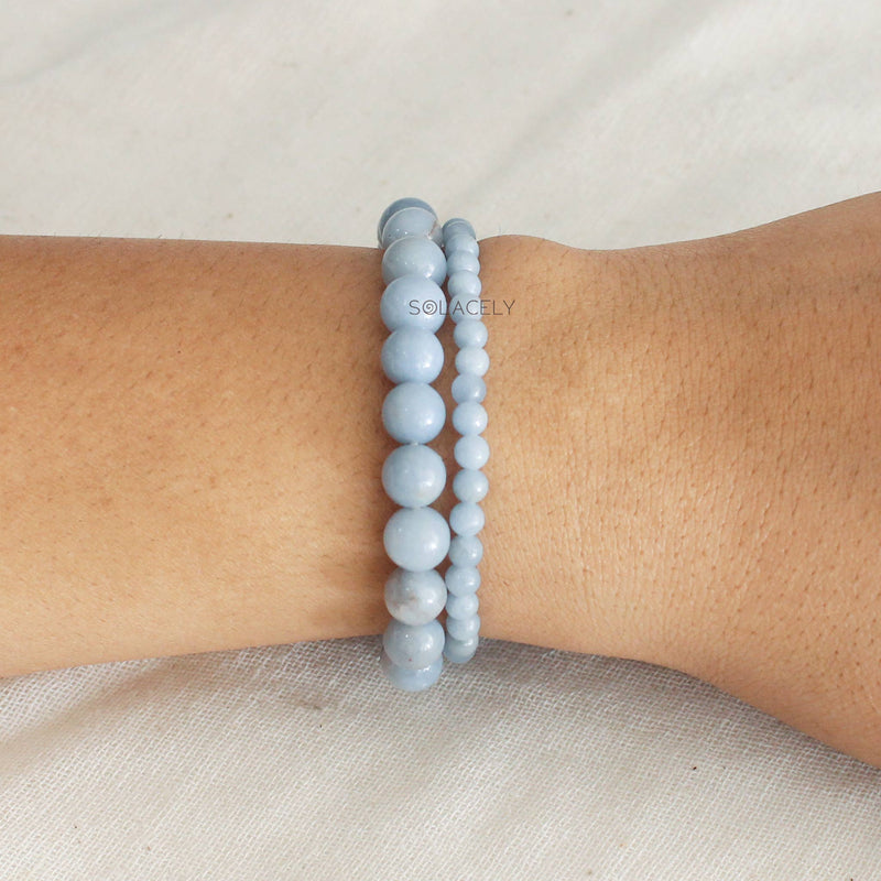 Angelite Beaded Bracelet