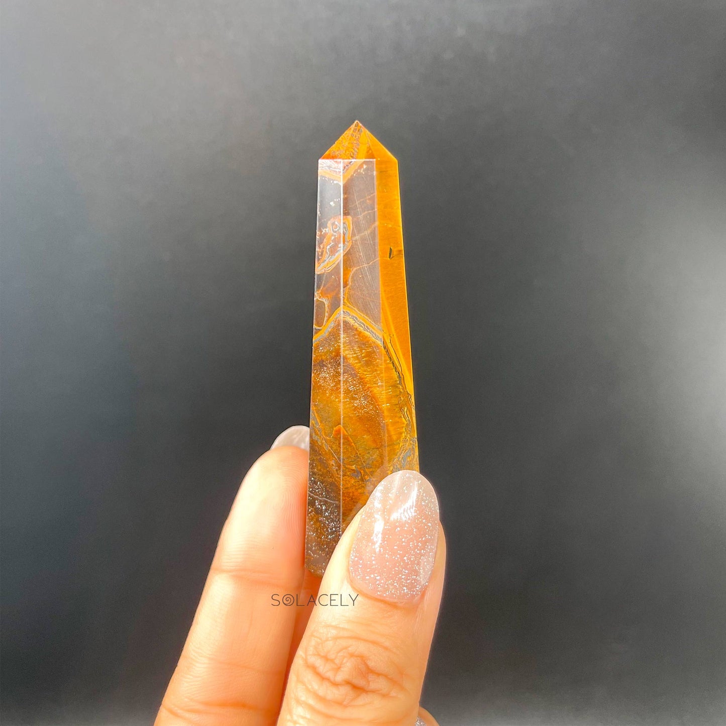 Tiger's Eye Crystal Wand/Tower