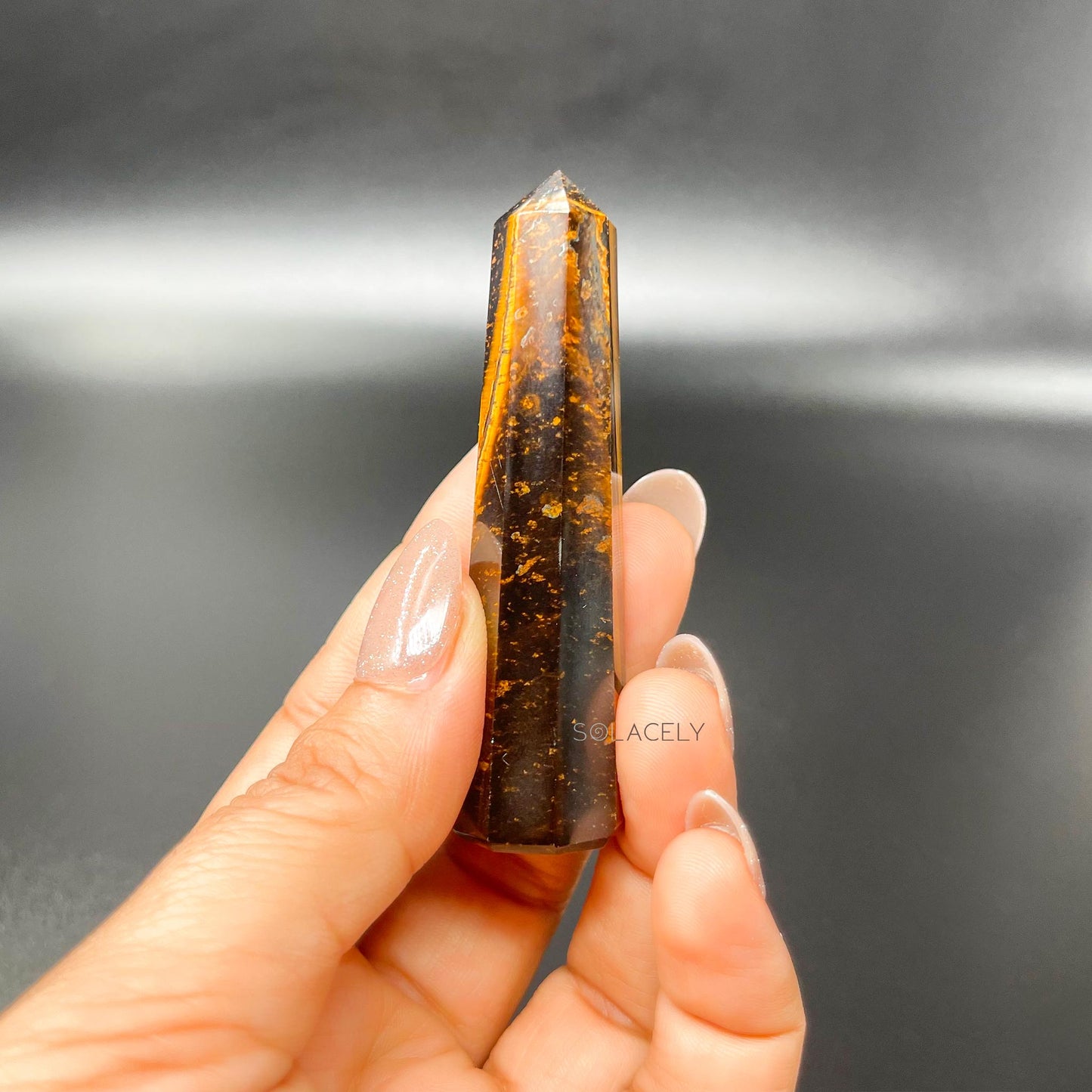 Tiger's Eye Crystal Wand/Tower