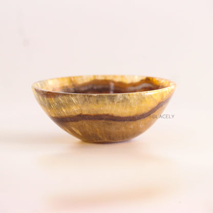 Fluorite Yellow Crystal Energy Bowls