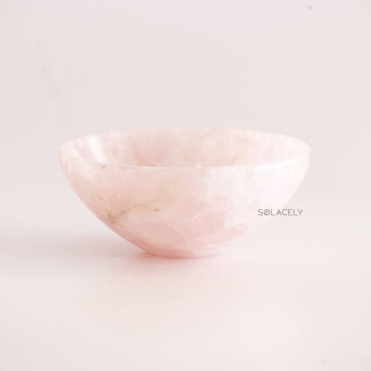 Rose Quartz Crystal Energy Bowls