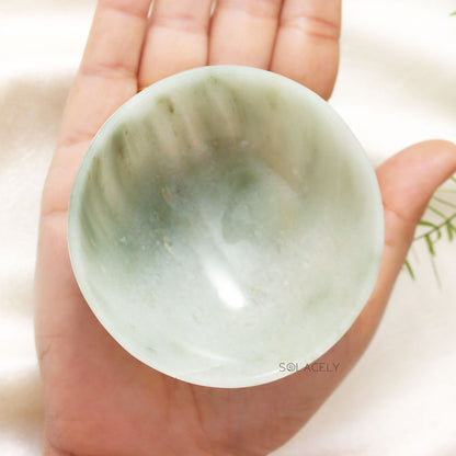 Handcrafted Green Aventurine Polished Crystal Energy Bowls