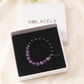 Amethyst and Black Tourmaline - 8mm Beads
