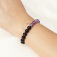 Amethyst and Black Tourmaline - 8mm Beads