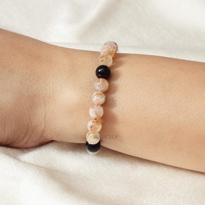 Tourmaline and citrine energy bracelet