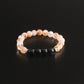 Black Tourmaline and Citrine Bracelet - 8mm beads