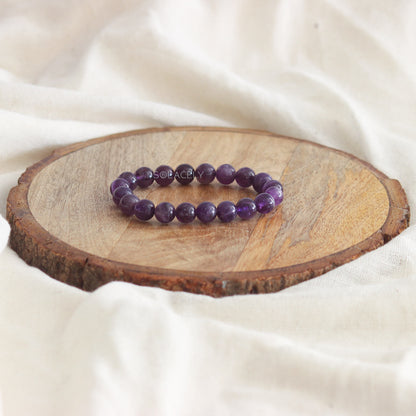 8mm amethyst crystal bracelet