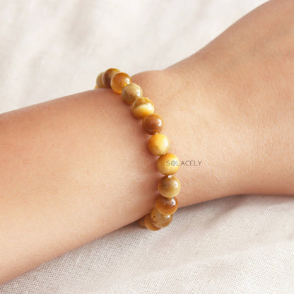 Cat's Eye Crystal Bracelet on Wrist