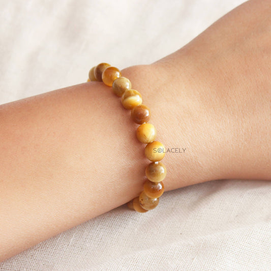 Cat's Eye Crystal Bracelet on Wrist