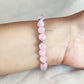 Rose Quartz Bracelet with Charms 8mm Beads