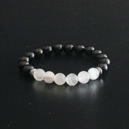 Crystal healing bracelet with charms