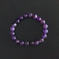 Amethyst Bracelet - 8mm Beads