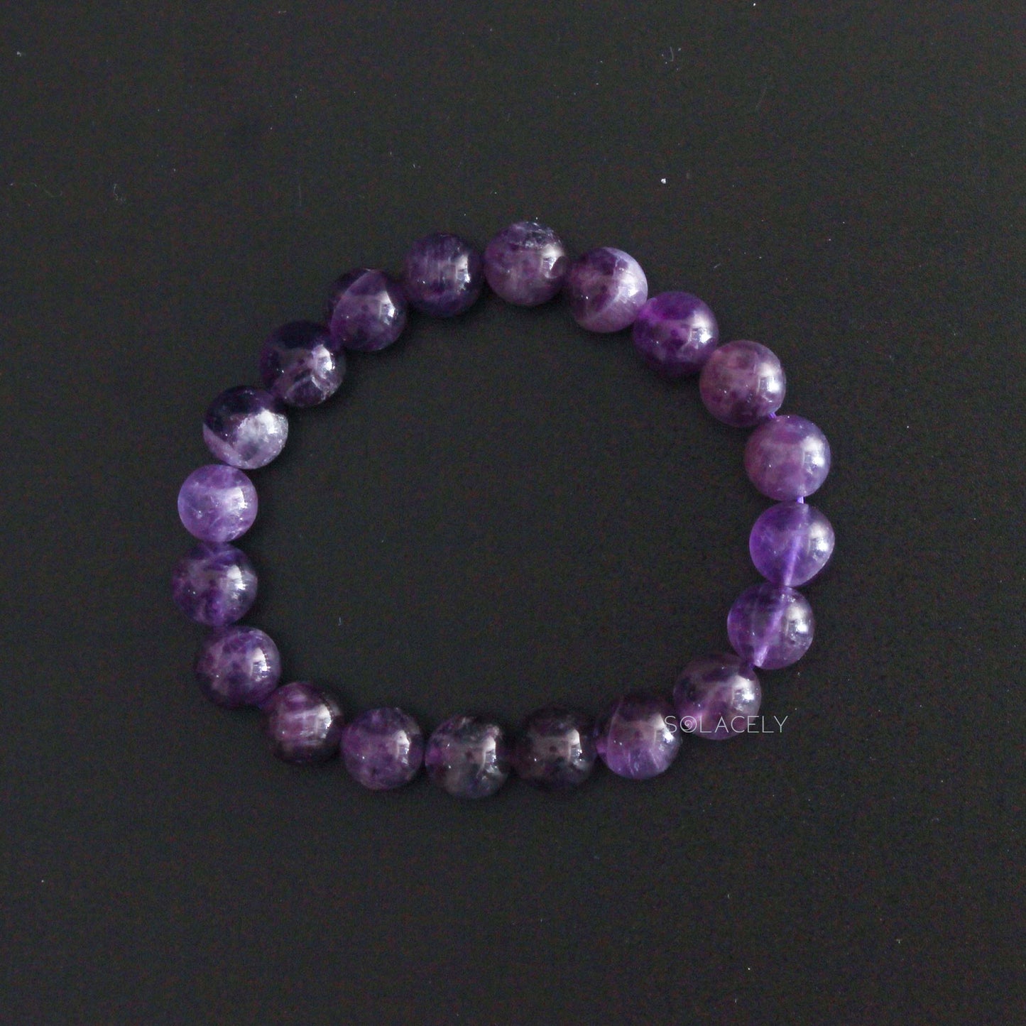Amethyst Bracelet - 8mm Beads