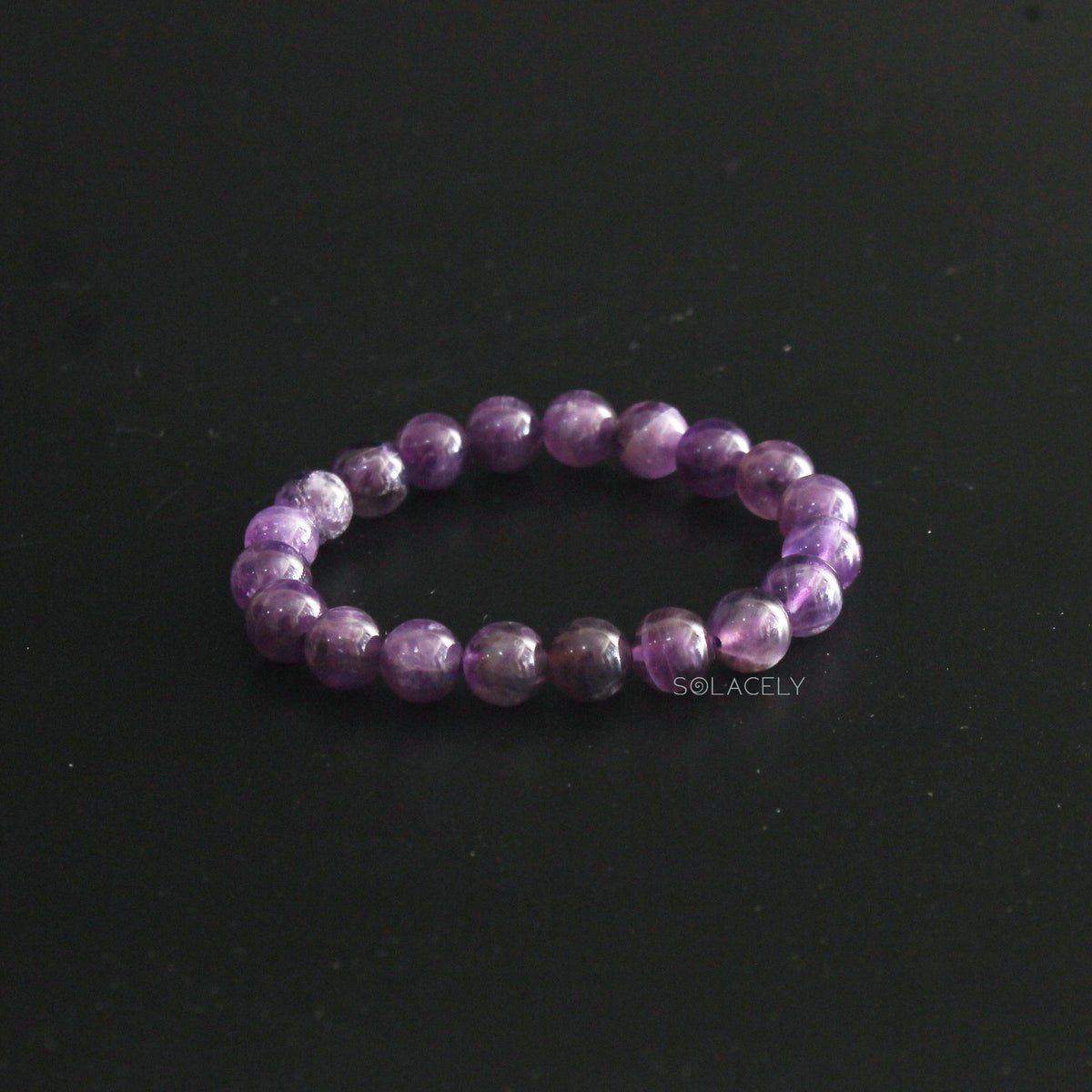 Amethyst healing stone bracelet