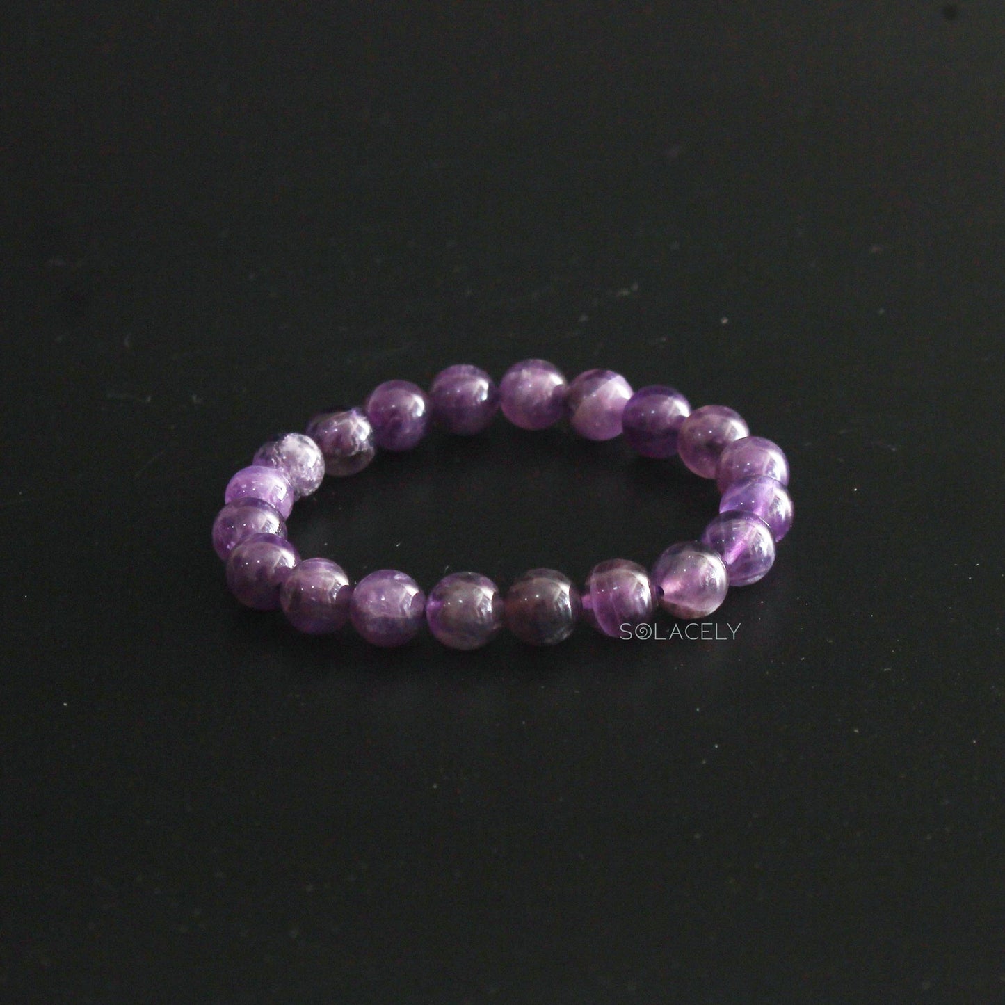 Amethyst Bracelet - 8mm Beads