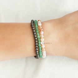 Abundance And Luck Crystals Bracelet Set