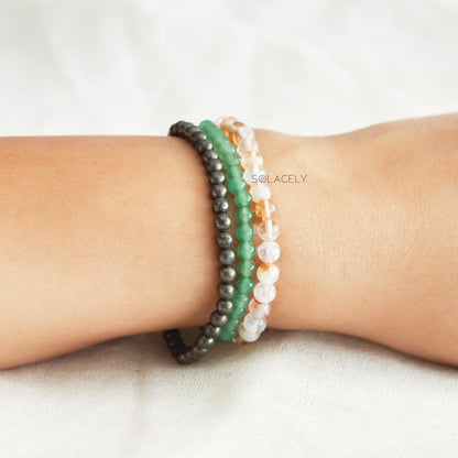 Abundance And Luck Crystals Bracelet Set