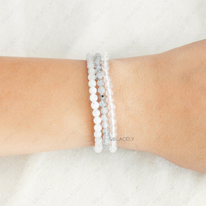 Crown Chakra Stackable Bracelet Set