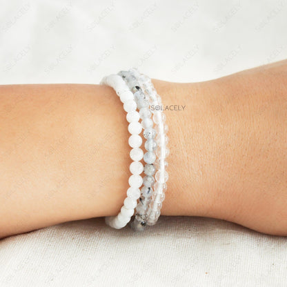 Crown Chakra Stackable Bracelet Set