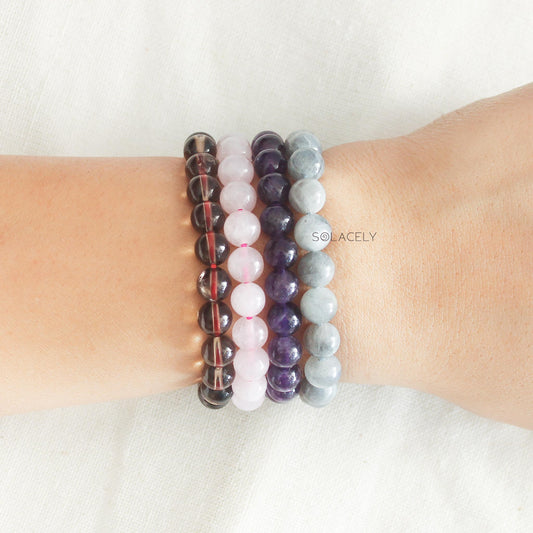Anxiety And Stress Bracelet Set - 8mm Beads
