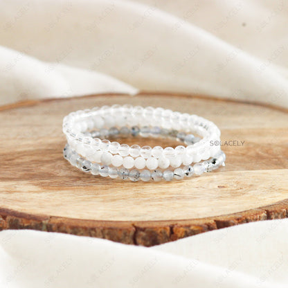 Crown Chakra Stackable Bracelet Set