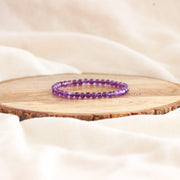 4mm purple crystal relaxation bracelet