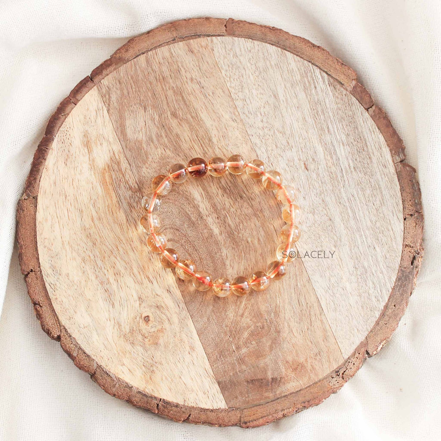 Citrine Bracelet - 8mm Beads