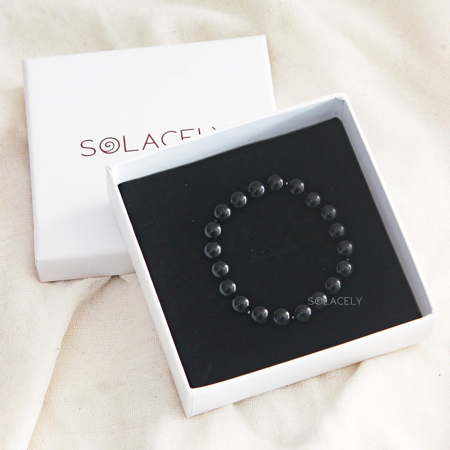 Black Tourmaline Bracelet - 8mm Beads