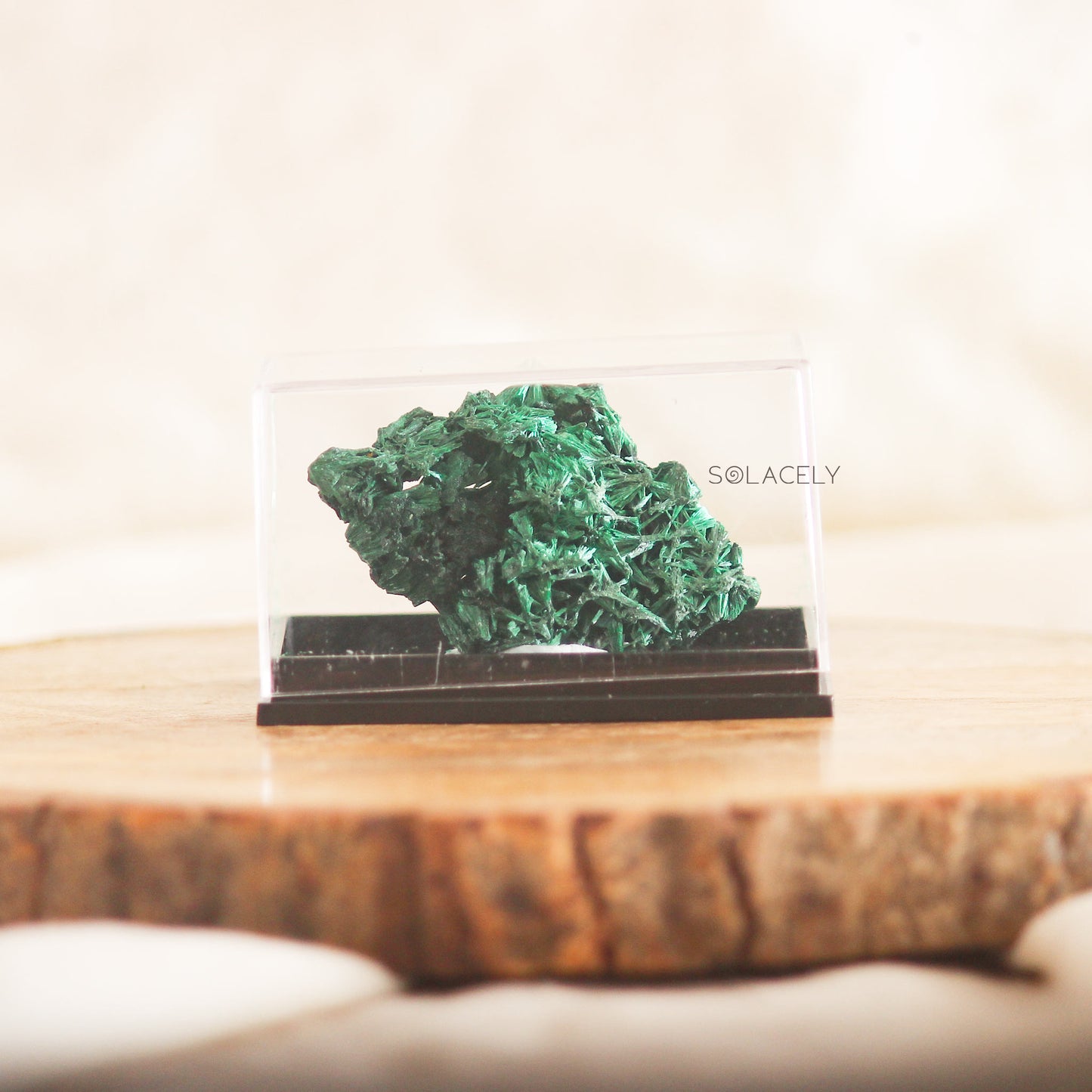 Natural Fibrous Malachite Crystal